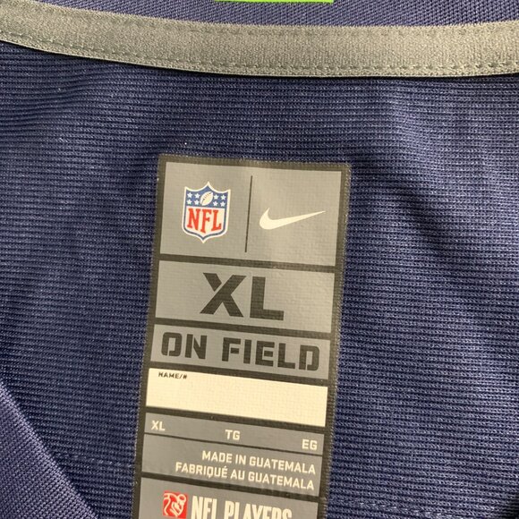 Nike NFL Seahawks Russell Wilson Jersey XL On Field Navy EUC 7717 - Picture 5 of 10